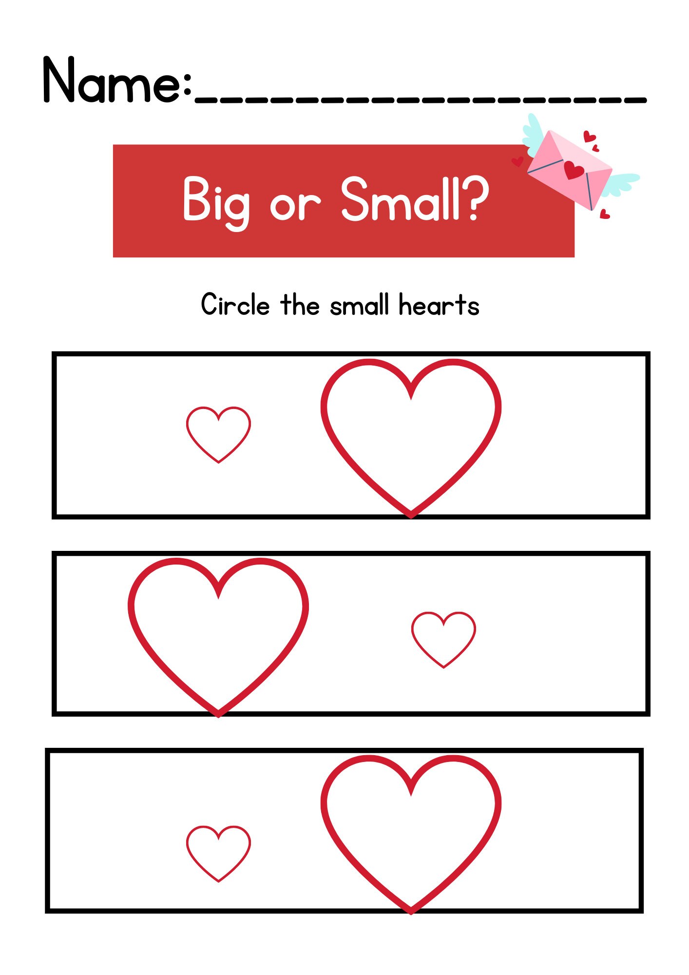 Valentines Day Preschool Pre k Printable Worksheets Etsy