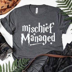 Mischief Managed Shirt, Wizard Teacher Shirt, Magical Shirt, Back to School Shirt, Bookworm Tee, Teacher Life Shirt, Famous Wizard Shirt image 1