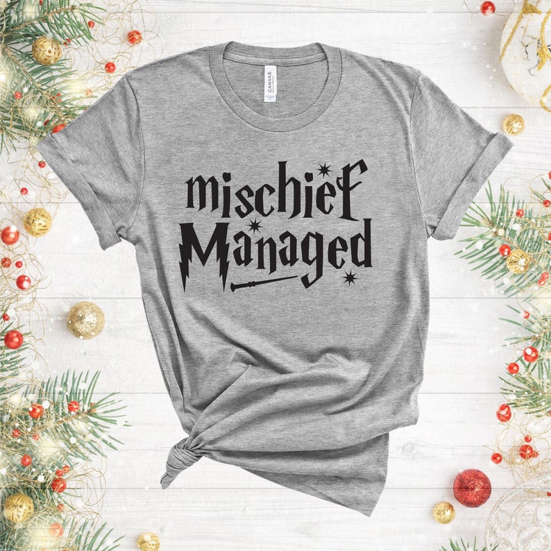 Mischief Managed Shirt, Wizard Teacher Shirt, Magical Shirt, Back to School Shirt, Bookworm Tee, Teacher Life Shirt, Famous Wizard Shirt image 3