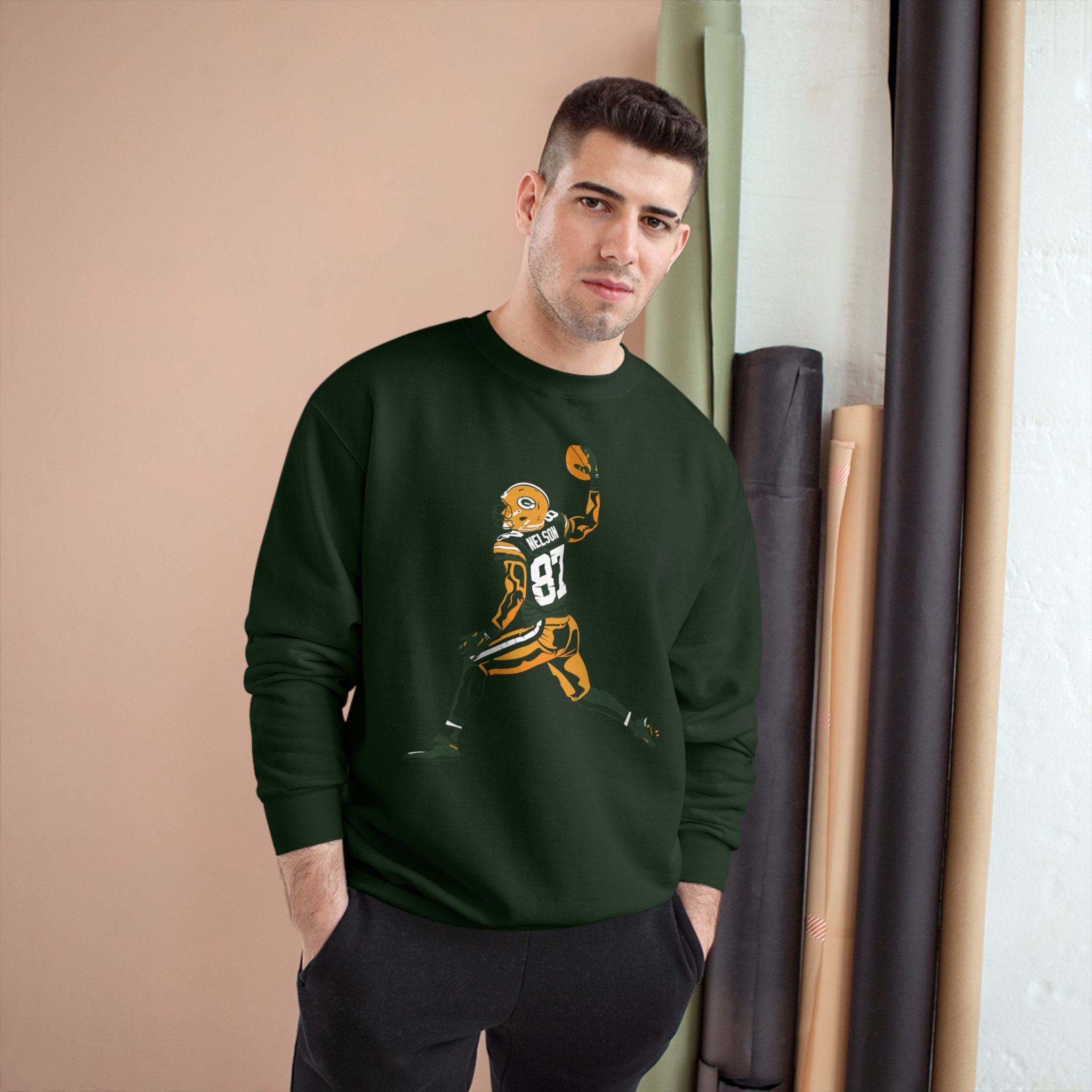 Jordy Nelson Green Bay Packers Sweatshirt Packers Jordy Jacket Etsy
