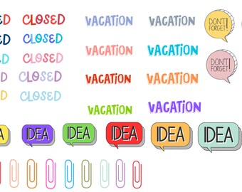 GoodNotes Work Day Digital Planner Stickers - 140 Sticker Bundle!