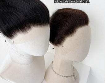HD Lace Hair Topper 13x2in for Women Temple Thinning & Receding Hairline