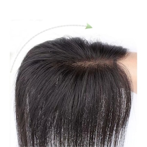 Handcrafted Breathable hair topper – Natural Look & Feel, 8x11cm Size Base for Ultimate Comfort
