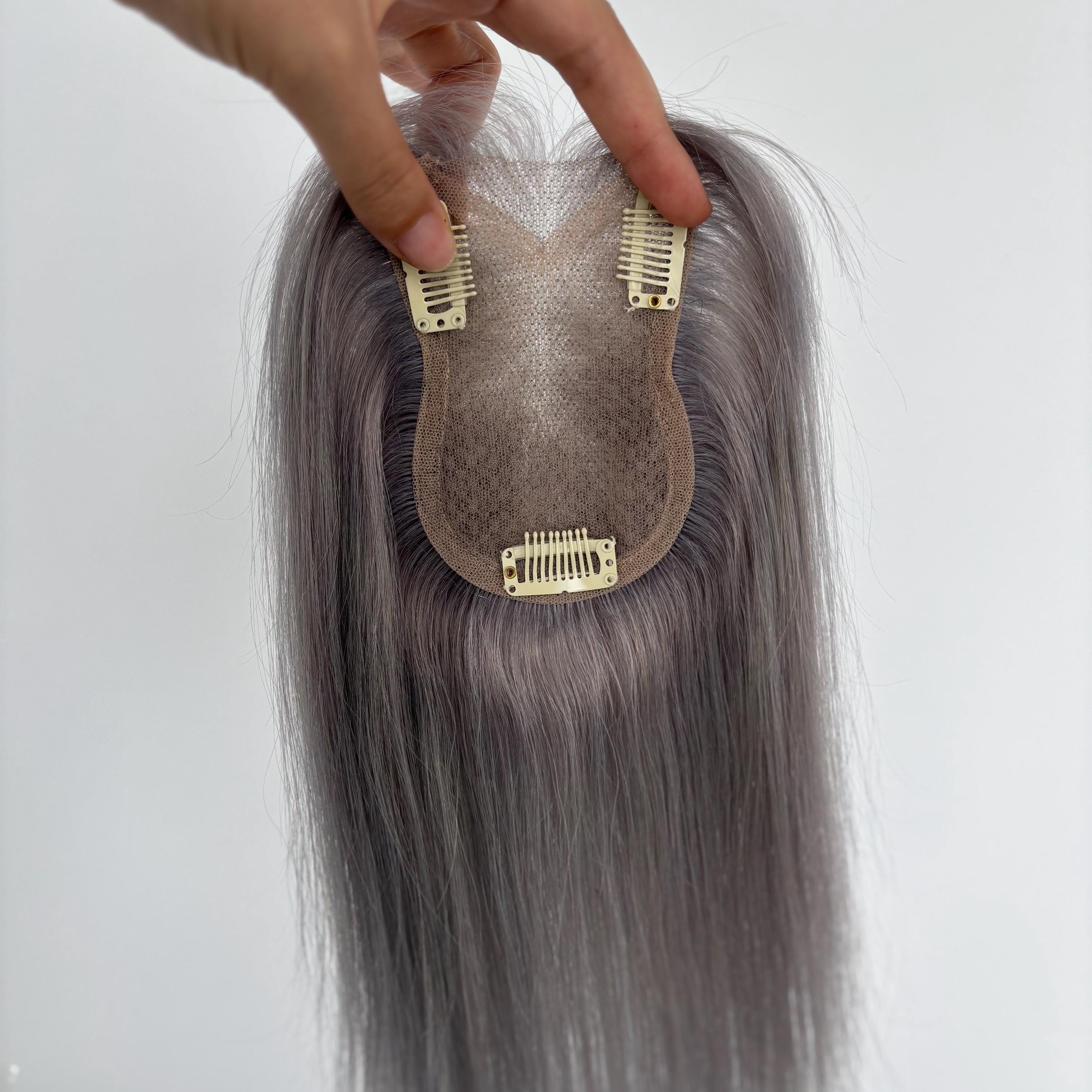 Parrucca da uomo in capelli veri: parrucca frontale in polyskin per stempiatura (4 cm x 18 cm) - Italia Parrucca da uomo in capelli veri: parrucca frontale in polyskin per stempiatura (4 cm x 18 cm) - Italia