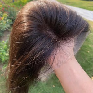 Undetectable Lace Front Human Hair Topper | 14x18cm HD Lace with Adjustable Band for Effortless High Crown & Natural Hairline