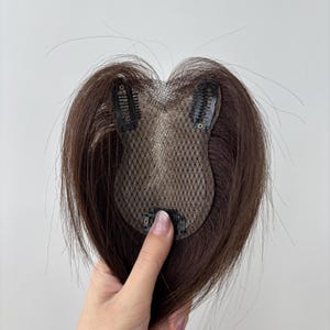 Ademende, handgeknoopte topper met veters en realistische haarlijn en zijden gaas – natuurlijk volume en restyleerbaar mensenhaar