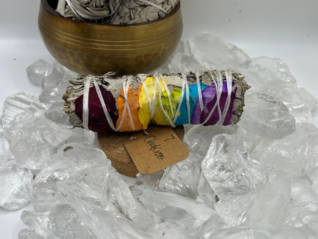 Handwrapped Sage Bundles - 7 Chakras - Etsy