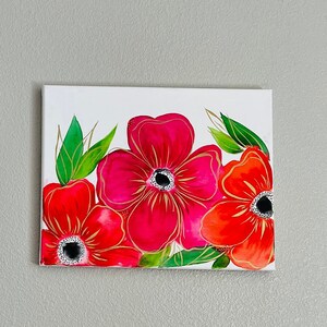 Original | Watercolor Flowers | 11x14 inches | Set of 2
