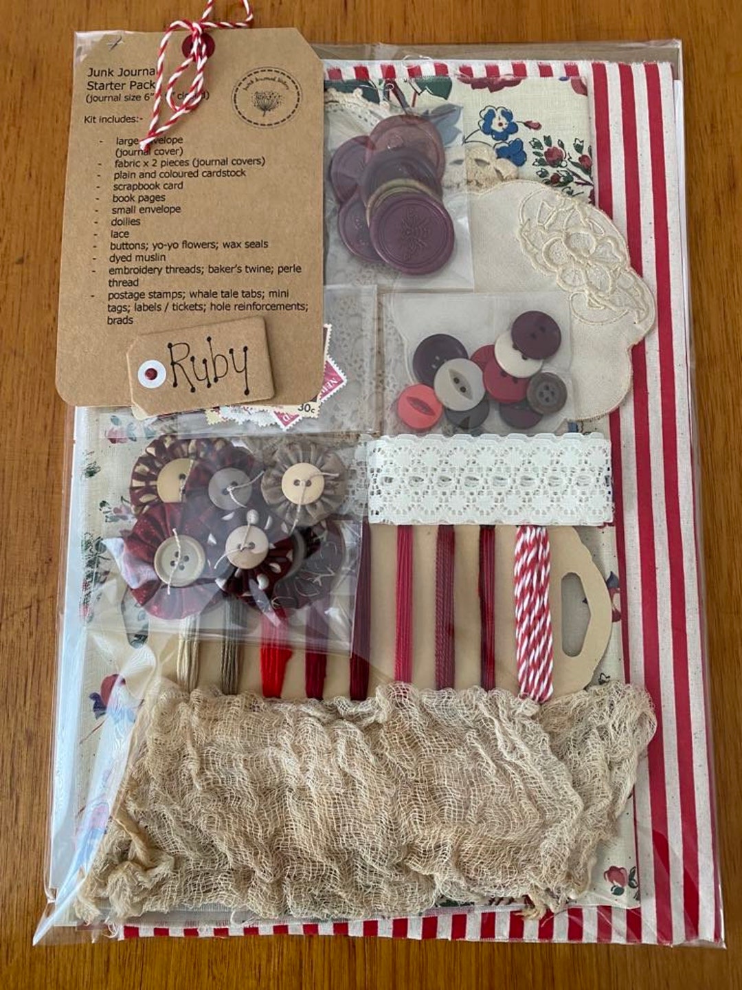 Junk Journal Kit - Assorted Colour Options - Etsy