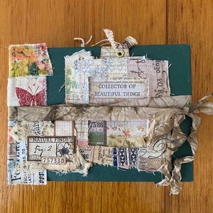 Tagebuch aus recyceltem Bucheinband - Sammler schöner Dinge