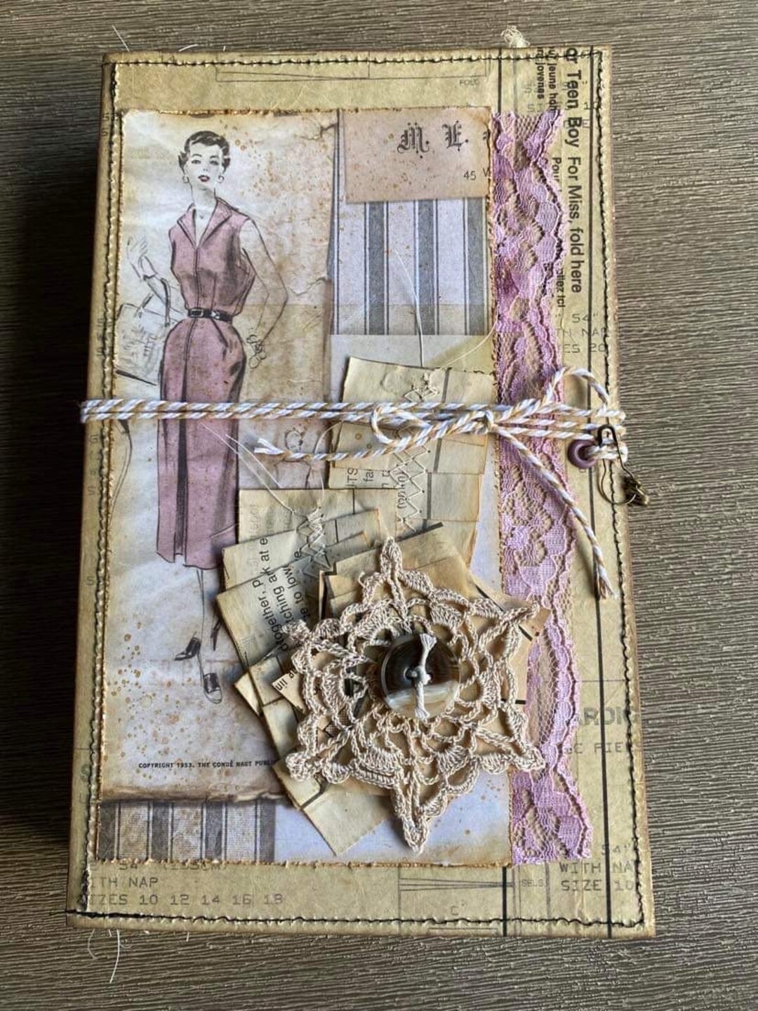 Sewing Themed Junk Journal margaret Etsy