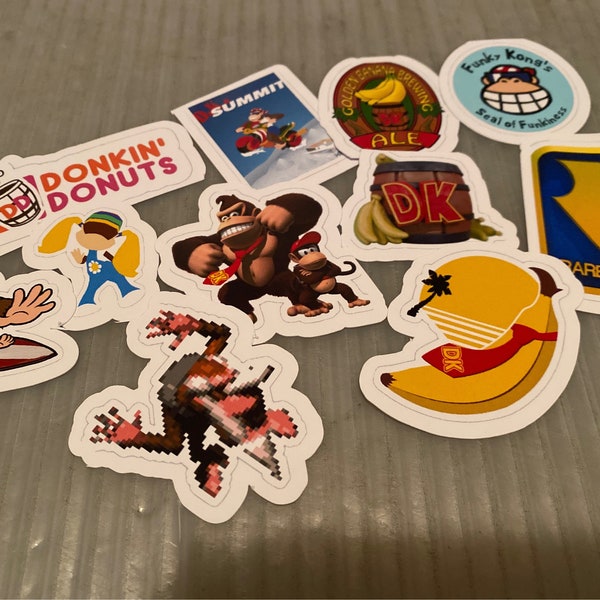 Donkey Kong Stickers Etsy