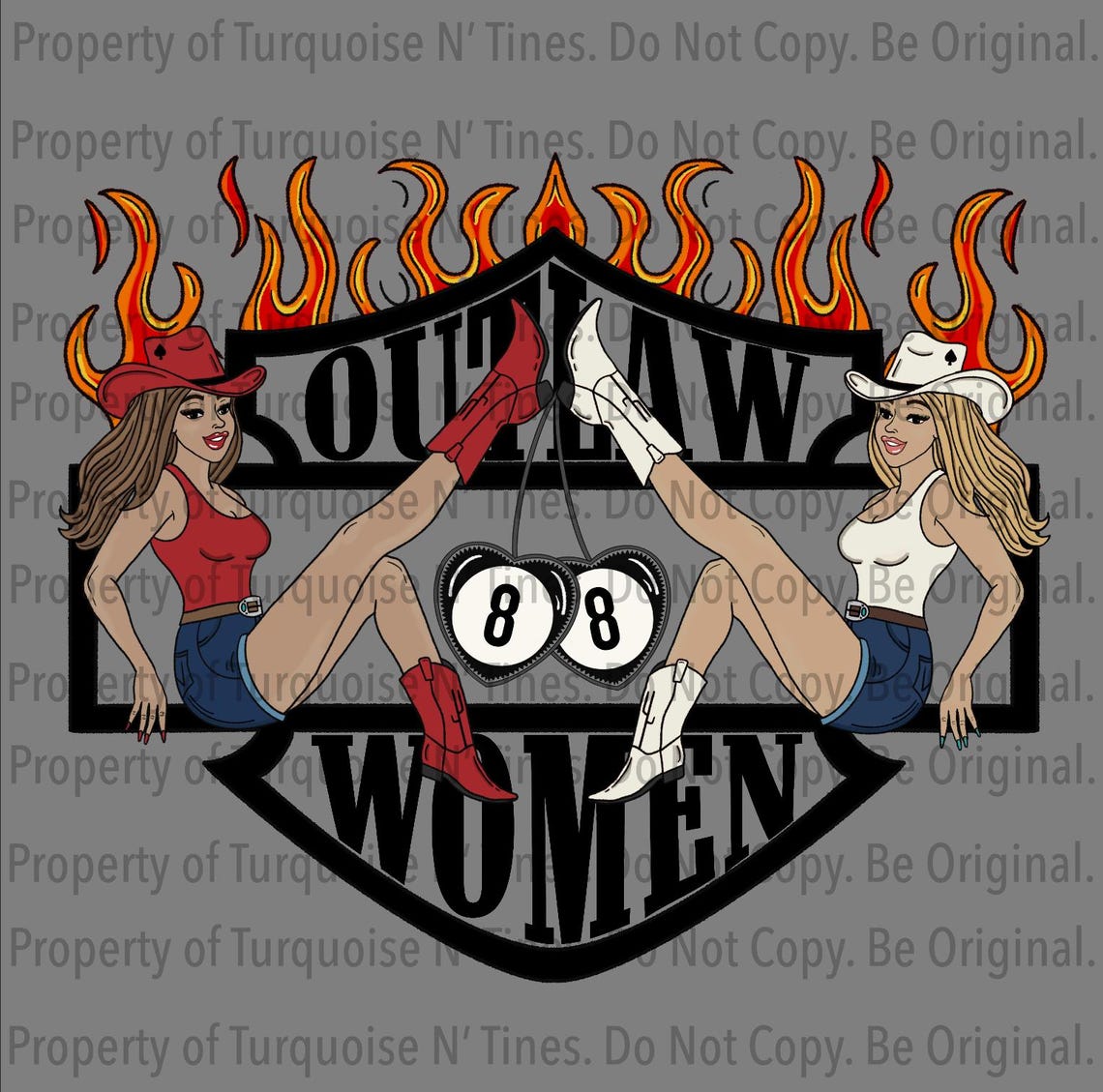 Pinup Rodeo Outlaw Women PNG, Digital Design, Pinup Cowgirl, Yallternative, Rodeo ...