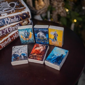 Custom mini book ornaments