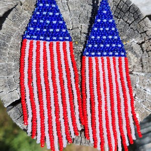 American Flag Earrings