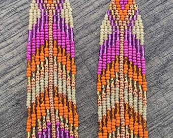 Handmade Western Dream Beaded Earrings