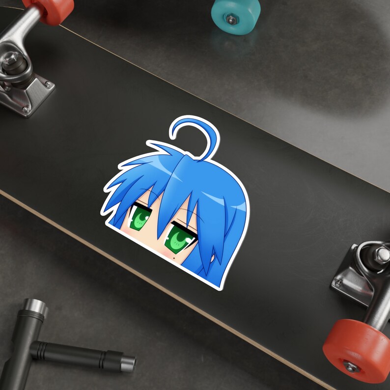 Lucky Star Konata Izumi Peeker Sticker 6" × 6"