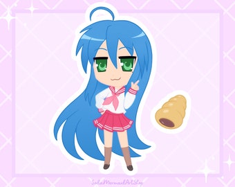 Lucky Star Konata Izumi & Chocolate Cornet Stickers