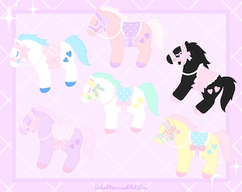 Kawaii Pastel Pony Stickers