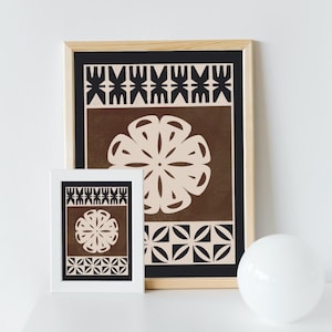 Modern Tapa Inspired Art Print