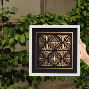 Set of 3 Tapa Inspired Artworks
