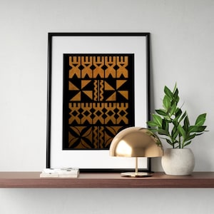 Modern Tapa Inspired Artwork