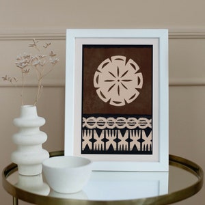 Modern Tapa Inspired Art Print