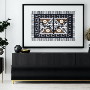 Modern Tapa inspired artwork