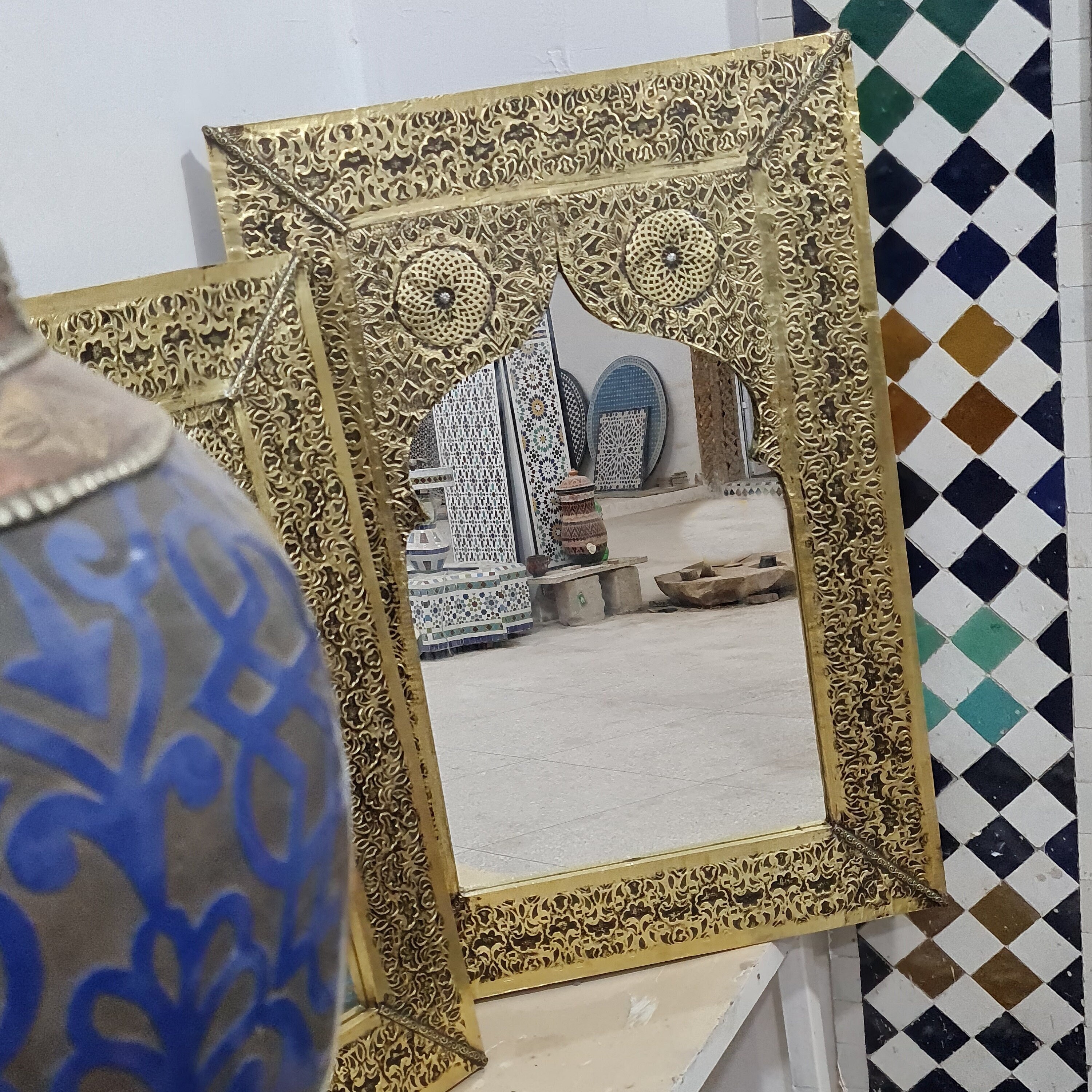 Customizable Antique Brass Wall Mirror Antique Decor Bathroom Decor - Etsy