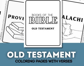Old Testament | Books of the Bible Coloring Pages (Digital Download)