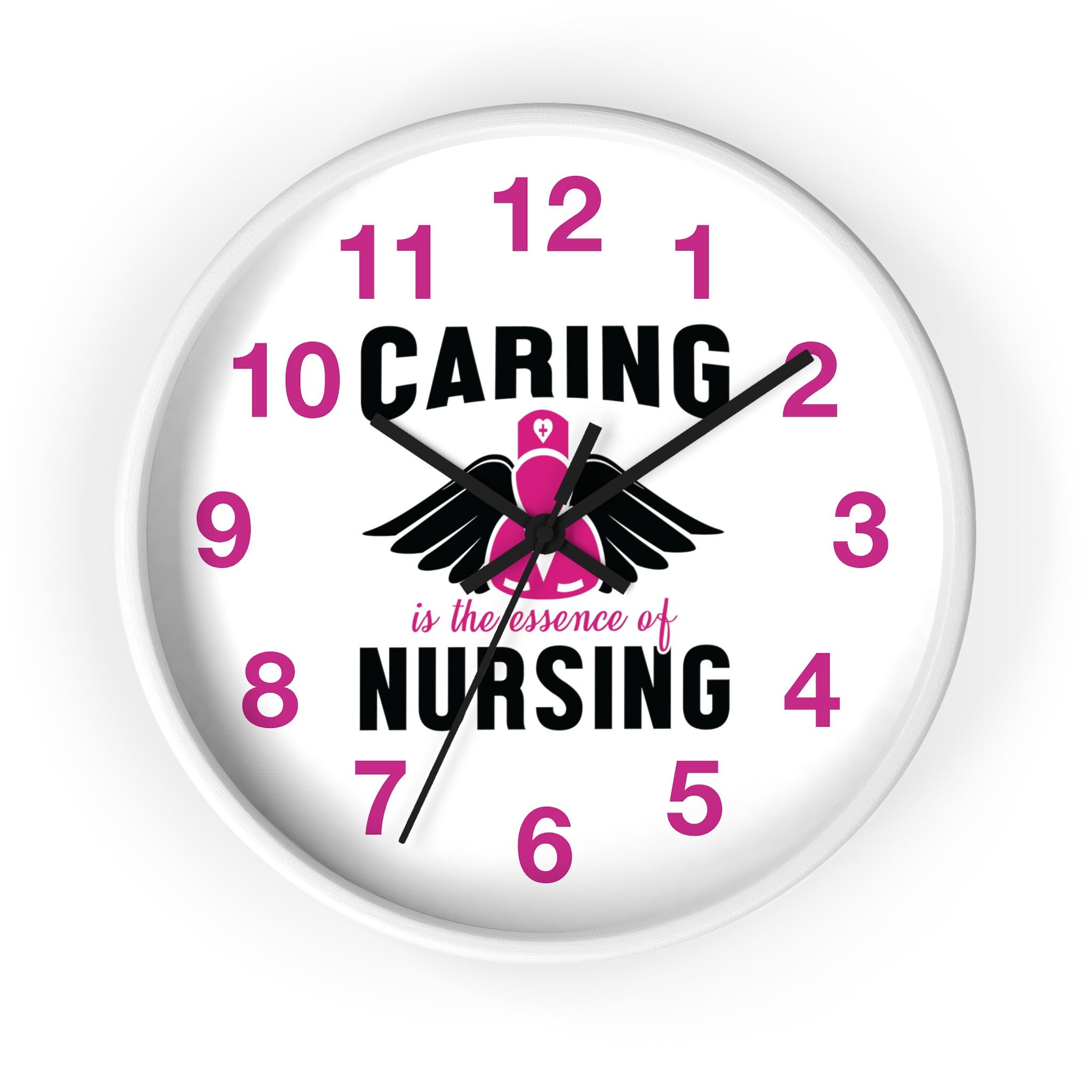 Nursing Wall Clock 10. Caring is the Essence of Nursing. Nurse, Wall