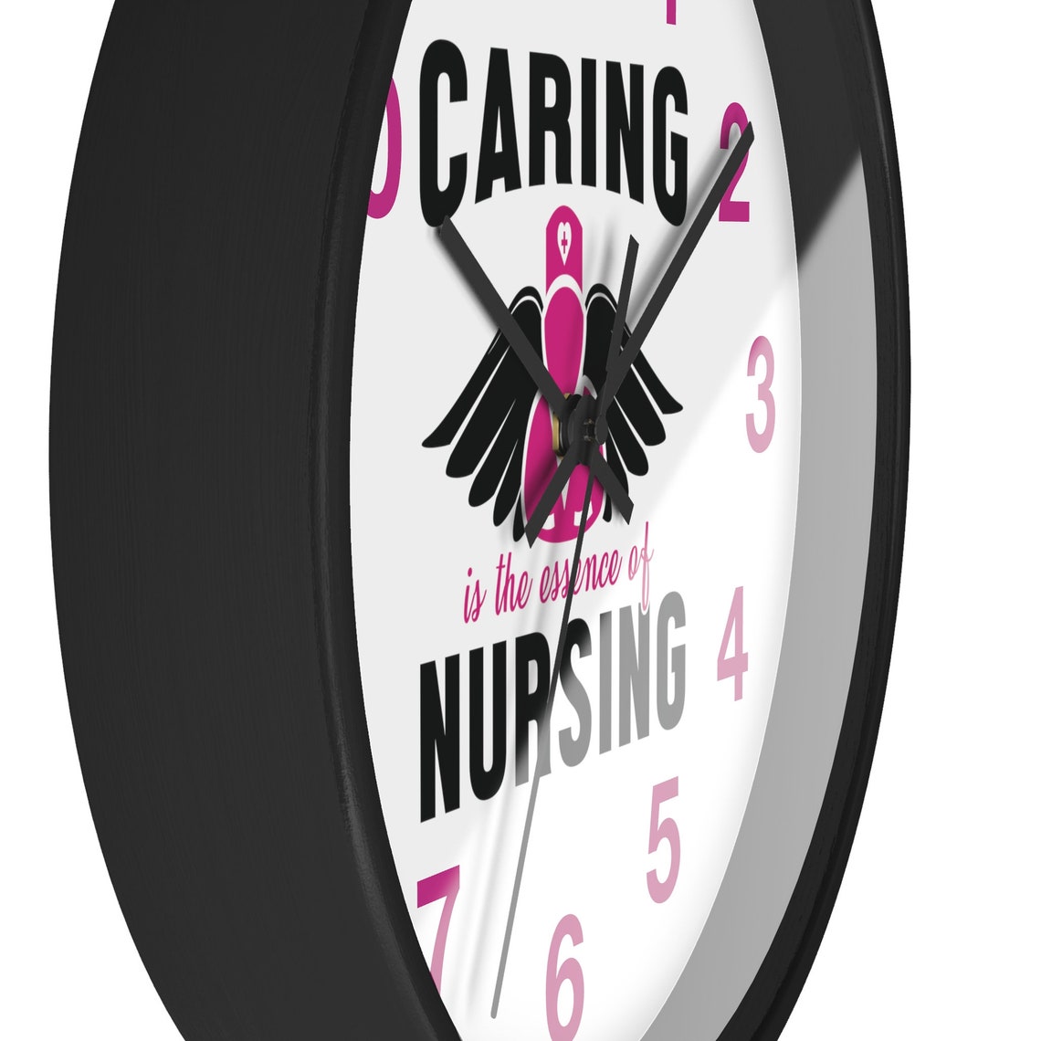 Nursing Wall Clock 10. Caring is the Essence of Nursing. Nurse, Wall