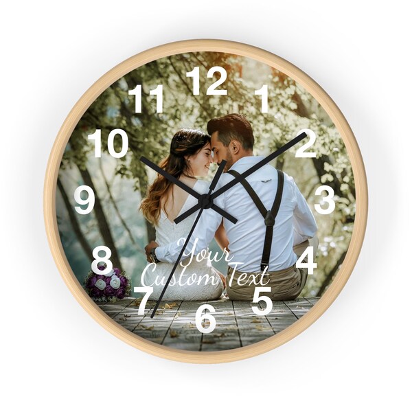 Custom Wall Clock Etsy