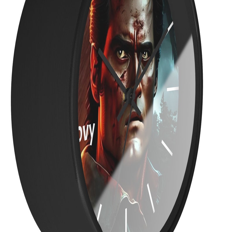 Scary Wall Clock 10. Evil Dead, Ash, Bruce Campbell, Groovy. image 9