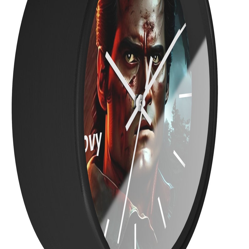 Scary Wall Clock 10. Evil Dead, Ash, Bruce Campbell, Groovy. image 7