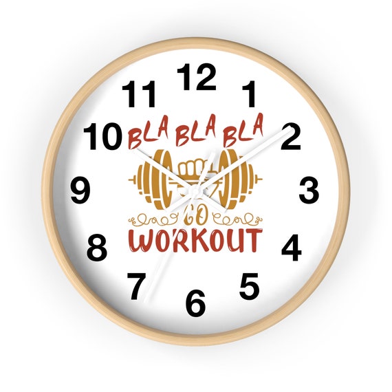 Workout outlet wall clock