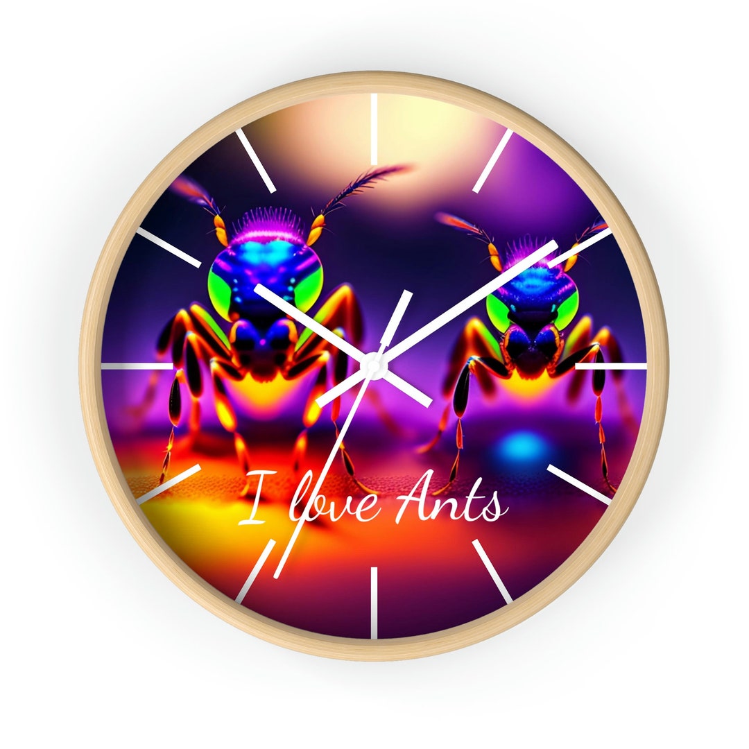 Ants Wall Clock 10. Colony Ants on Wall Queen. Etsy