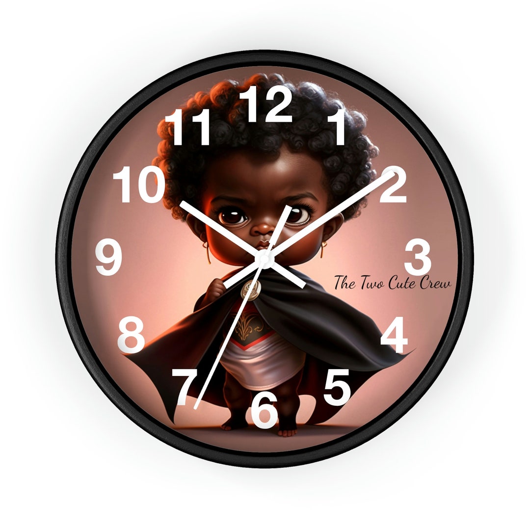 Cute Baby Wall Clock 10. Cute Baby Superhero Custom Etsy