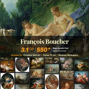 550+ François Boucher Famous Paintings Collection | High-Resolution Digital Art Resources | Instant Digital Download | R-08
