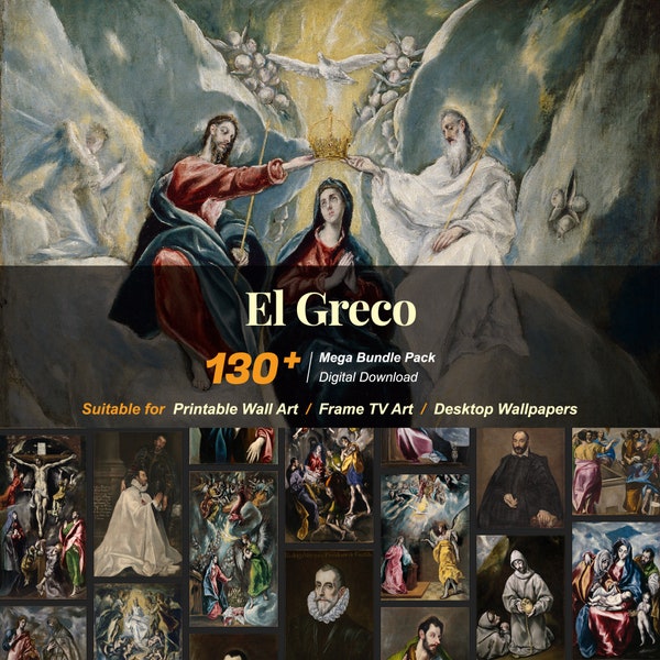 130+ El Greco Famous Paintings Collection | High-Resolution Digital Art Resources | Instant Digital Download | R-41
