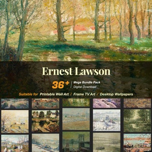 36+ Ernest Lawson Famous Paintings Collection | High-Resolution Digital Art Resources | Instant Digital Download | R-42