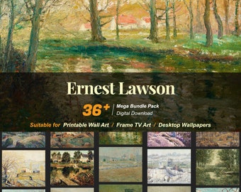 36+ Ernest Lawson Famous Paintings Collection | High-Resolution Digital Art Resources | Instant Digital Download | R-42