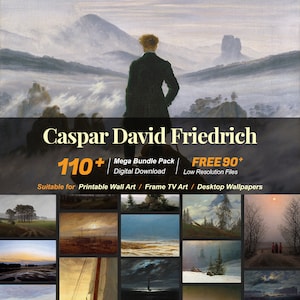 Caspar David Friedrich Art Collection: 110+ High-Resolution Paintings (Digital Download) R-04