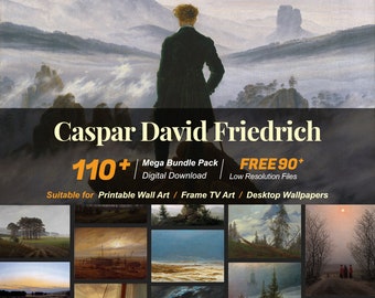 Coleção de Arte Caspar David Friedrich: Mais de 110 pinturas em alta resolução (Download digital) R-04