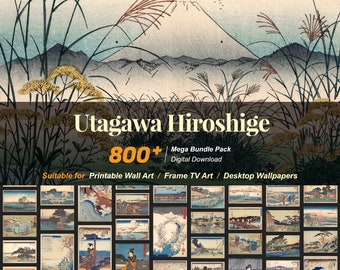 800+ Utagawa Hiroshige Japanese Art Prints: High-Resolution (Digital Download)  R-159