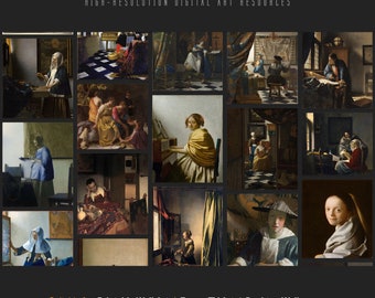 ヨハネス・フェルメールの名画コレクション30点以上｜高解像度デジタル