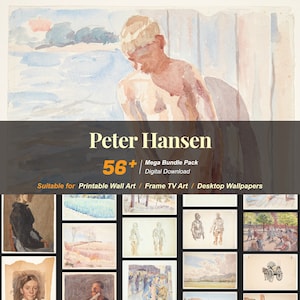 56+ Peter Hansen Famous Paintings Collection | High-Resolution Digital Art Resources | Instant Digital Download | R-53
