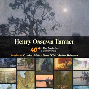 Colección de más de 40 pinturas famosas de Henry Ossawa Tanner / Recursos de arte digital de alta resolución / Descarga digital instantánea / R-69