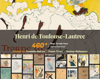 Toulouse-Lautrec Gemäldesammlung: 460+ hochauflösende Kunst (digitaler Download) R-10
