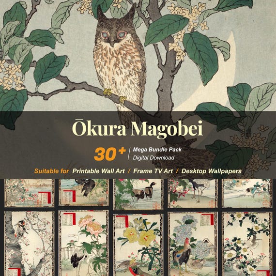 Ōkura Magobei Japanese Art Collection: 30+ High-Resolution Prints (Digital Download)